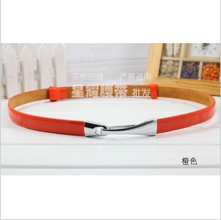 2013 Hot selling all-match hook japanned leather women's genuine leather strap women's decoration belt for free shipping