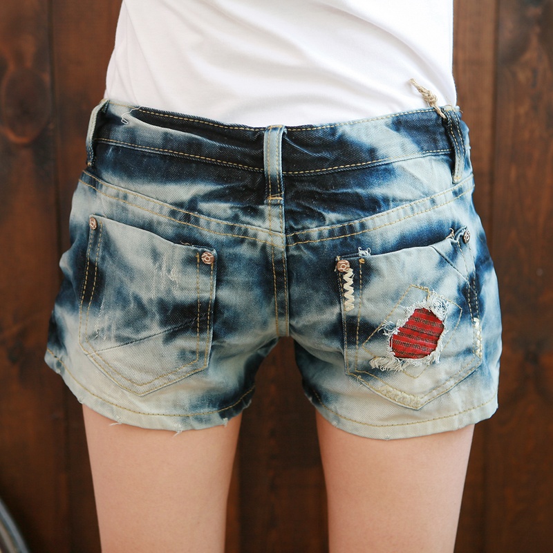 2013 hot selling short jeans for women fashion denim shorts straight shorts female jeans spring summer crumple casual pants