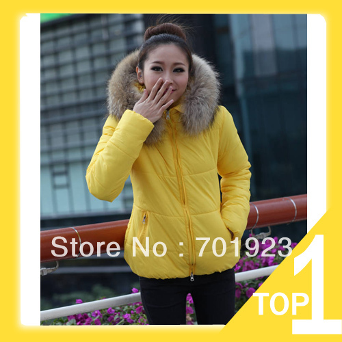 2013  hot-selling slim medium-long women's plus size wadded jacket cotton-padded jacket female Y6010