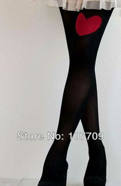 2013 hot Women ladies' sock Sexy Fashion Tights love 40D Velvet pantyhose 3 color