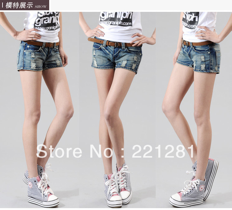 2013 jeans female fashionable slim hole loose pants size fat MM XL Sales were good quality seasons, classic