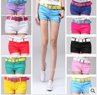 2013 Korean Version Of Super-Q Candy 10 Color Essential Color Hot Casual Shorts