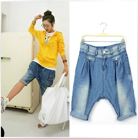 2013 Leisure joker Lady Harlan hanging jeans short women jeans shorts ladies denim short 7 minutes of pants  free shipping