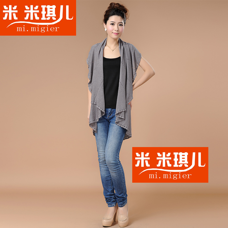 2013 loose sweater outerwear cape slim all-match ladies elegant batwing cape shirt