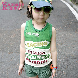 2013 male clothing girls pure cotton vest sleeveless T-shirt