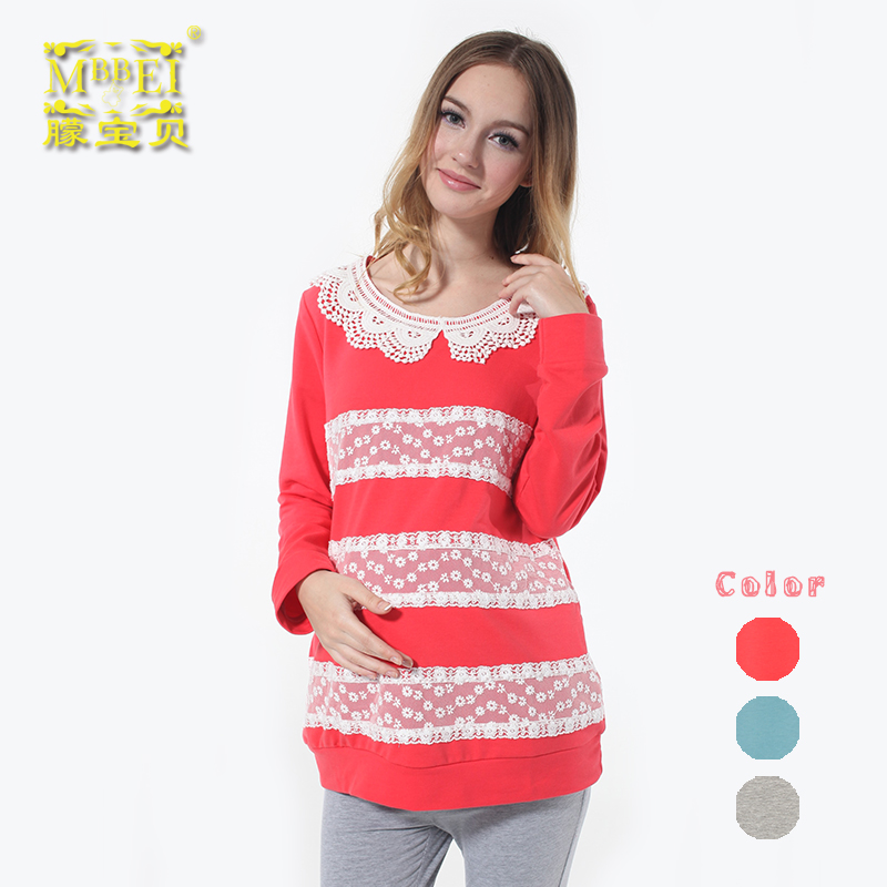 2013 maternity clothing clothes spring maternity clothing stripe top 1521