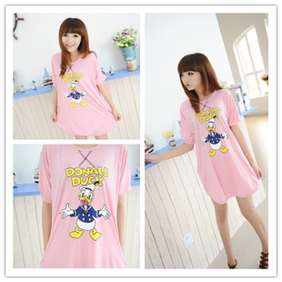 2013 maternity clothing donald duck 100% cotton maternity short-sleeve T-shirt maternity summer