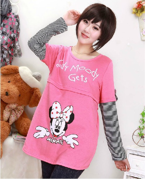 2013 maternity clothing maternity top breast feeding nursing top trimesters postpartum dual