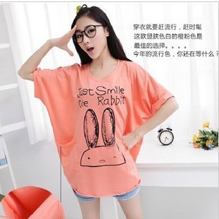 2013 maternity clothing summer fashion loose comfortable maternity top T-shirt short-sleeve shirt plus size Maternity tops