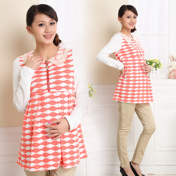 2013 maternity spring maternity top fashion long-sleeve maternity clothing tianxi 2301