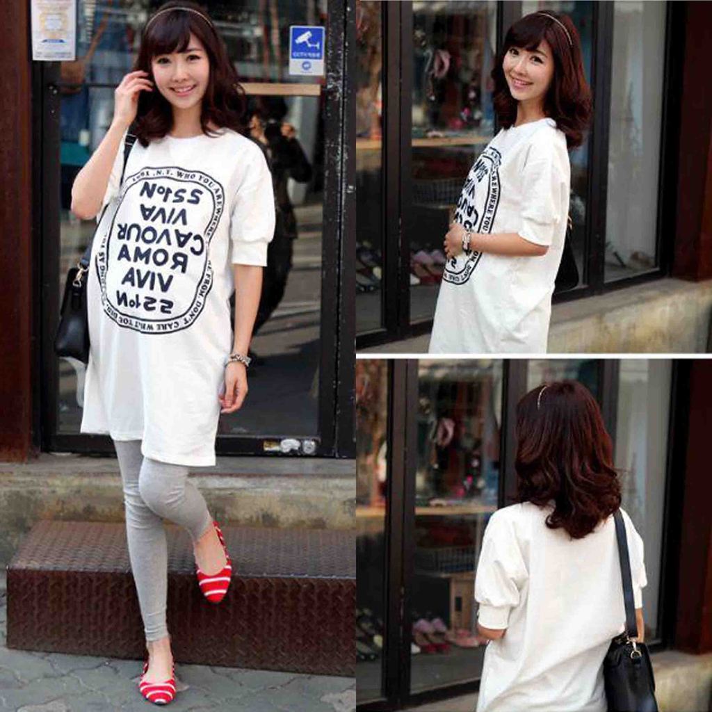 2013 maternity summer short-sleeve T-shirt print letter summer loose t-shirt