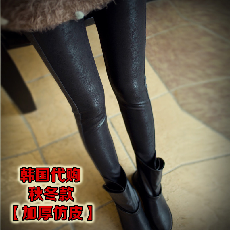 2013 middot . serpentine pattern faux leather comfortable ankle length legging female ls90163