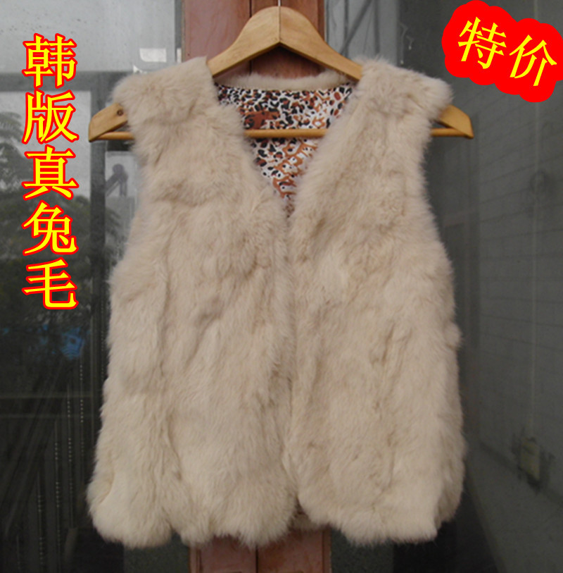 2013 new 2012 rabbit fur vest female fur coat vest short design waistcoat