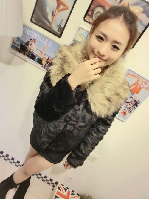 2013 new 2012 winter autumn and winter large fur collar woolen outerwear fur short design female thermal