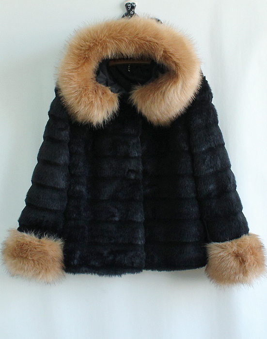 2013 new 2012 winter new arrival quality luxury fur collar faux patchwork short design thermal fur overcoat outerwear female