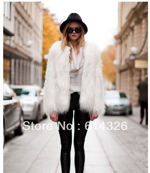 2013 New And Hot  Women Fashion Soft Faux Fur Winter Long Coat. High Quality Casual Luxury Furry Jacket  Free Shipping SS5961