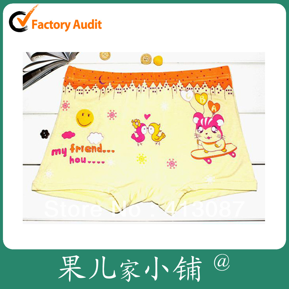 2013 new arrival 4--6 years old children underwear comfortable modal kid's panties for girls