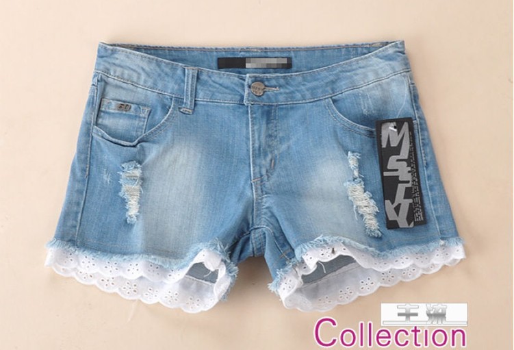 2013 New Arrival Elegant ladies distrressed Denim shorts,Boots pants,casual jeans,S M L XL D989915