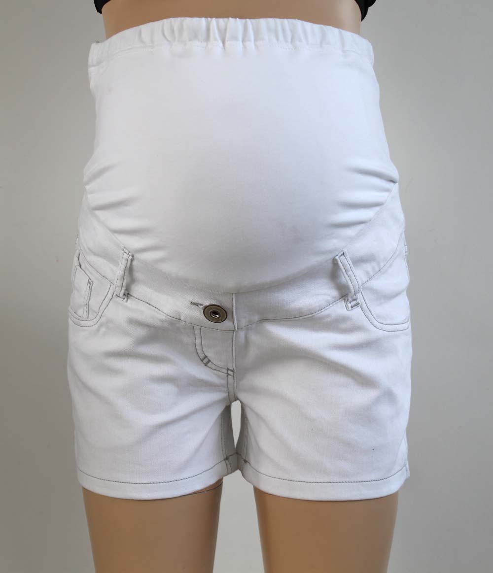 2013 new arrival fashion White maternity shorts maternity denim shorts 4