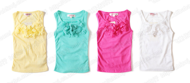 2013 New arrival Ken*z girls vest fashionable nice 10pcs/lot Free shipping