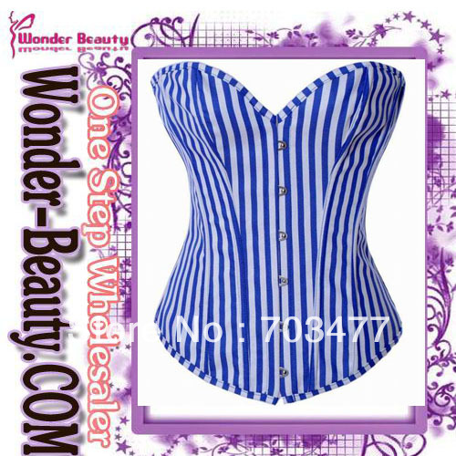 2013 new arrival sexy stripe corset sexy strapless corset