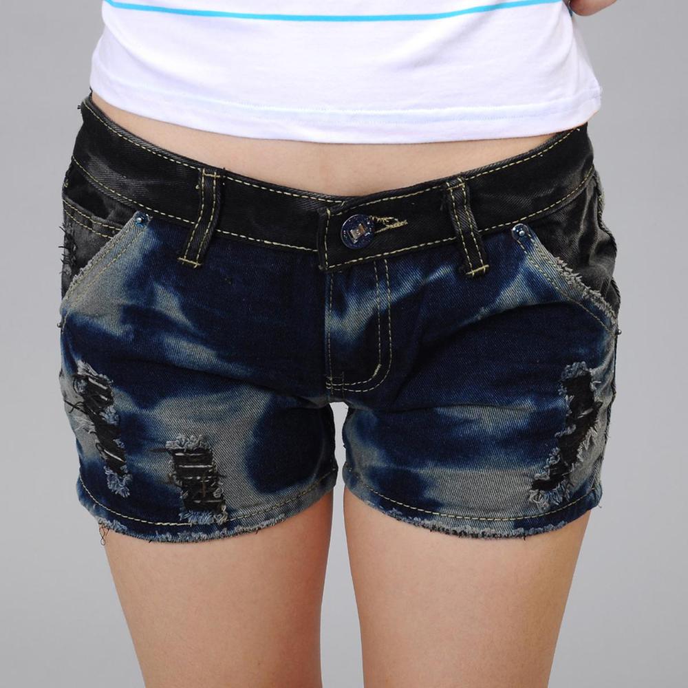 2013 new arrival shorts jeans for women pants summer women denim pants female hole slim denim shorts mid  waist jeans water wash