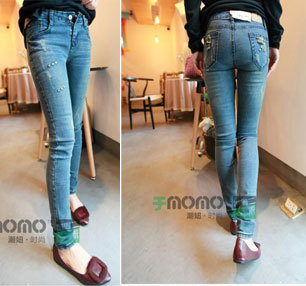 2013 new arrivalFashion Straight Women jeans skinny pants for women tight pencil Free Shipping