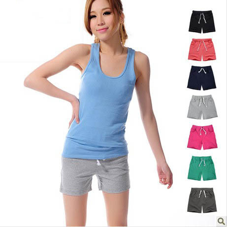 2013 new casual dresses short trousers shorts women 2013 new korean fashion gradient show thin leisure S151