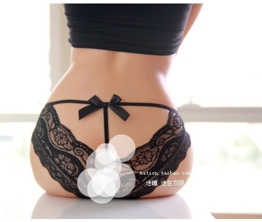 2013 New Design Free Shipping Pure Color Pierced Butterfly Diamond Lace Sexy Underwear Princess Sexy Ladies Panties