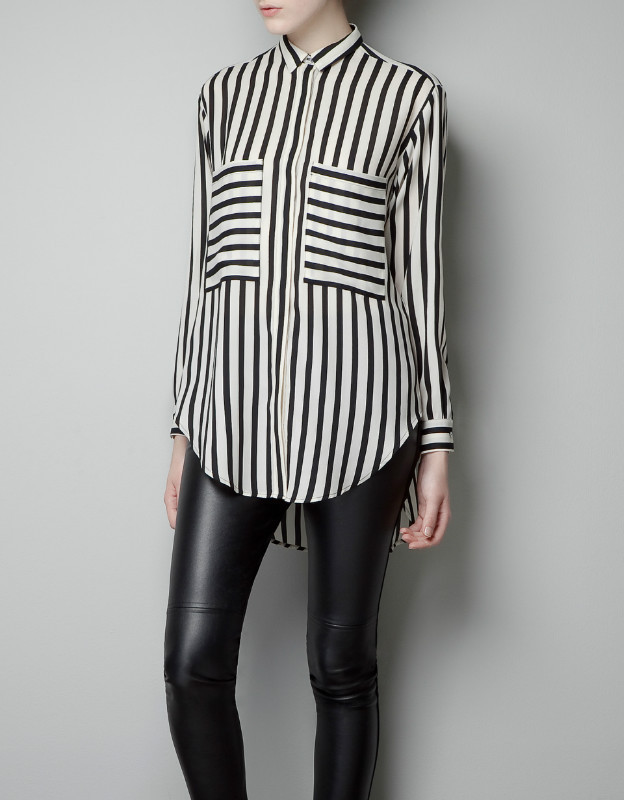 2013 NEW excellent quality, fashion stripe long sleeve ladies blouse shirt