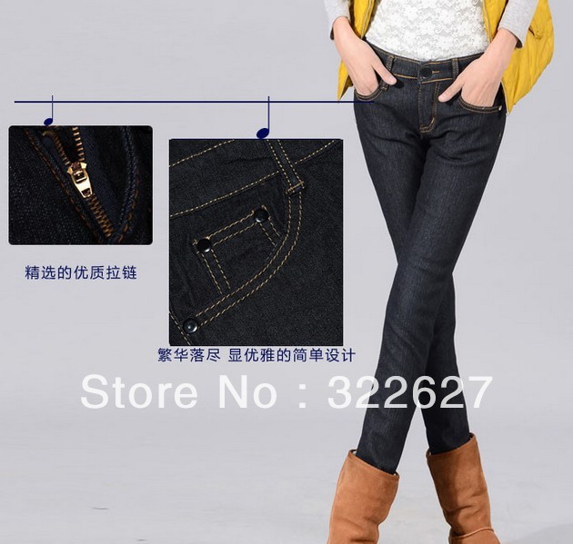 2013 New Fashion New Autumn Low Waist Pencil Denim Jeans woman,Women Skinny Watch Pants Free shipping