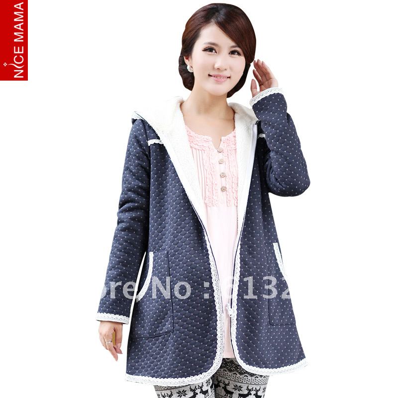 2013 New Fashion Nice mama maternity outerwear wadded jacket top Free shipping