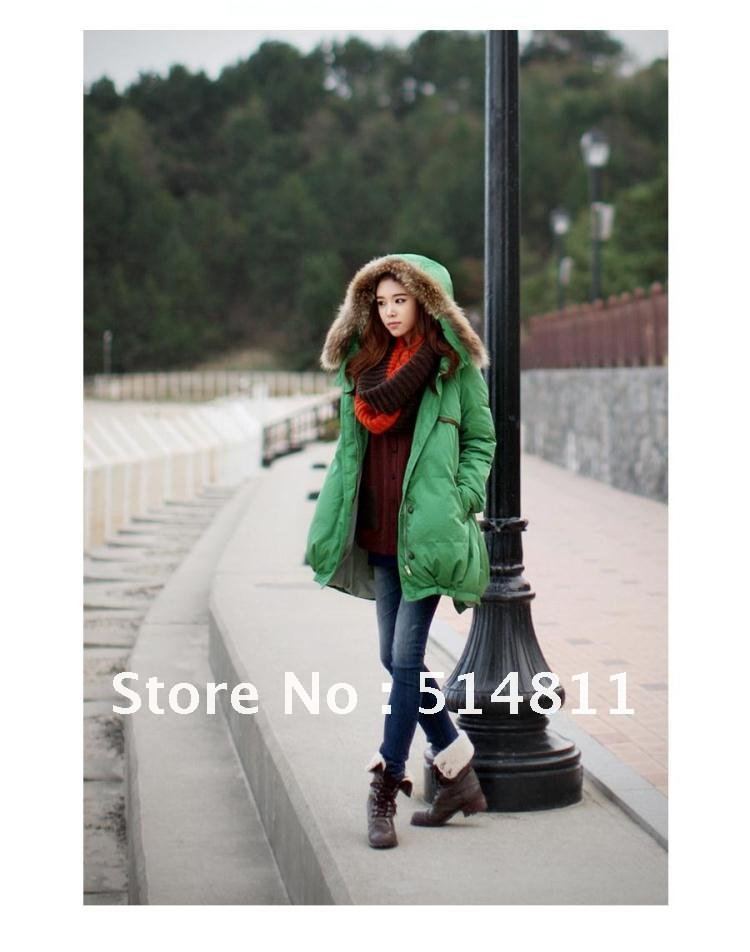 2013 new fashion removable cap double-breasted long Womens down coat  XXL free shoping 006