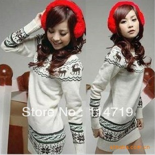 2013 NEW Fashion women's lady's Spring Autumn Clothing onta slim o-neck Polyester sweater Knitwear MY001