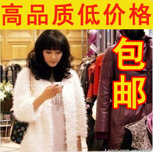 2013 new Faux berber fleece berber fleece outerwear plush overcoat women outerwear top