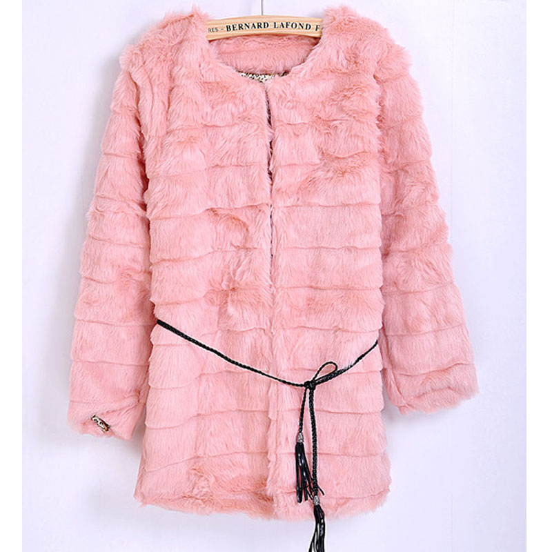 2013 new Faux fur overcoat outerwear fur coat medium-long 2012