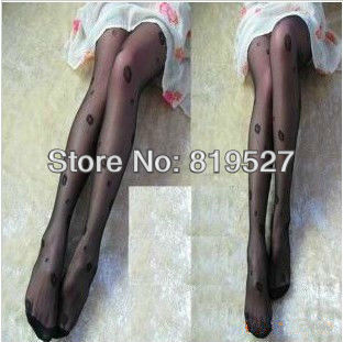 2013 new female jacquard lipstick letters stockings pantyhose sexy black socks