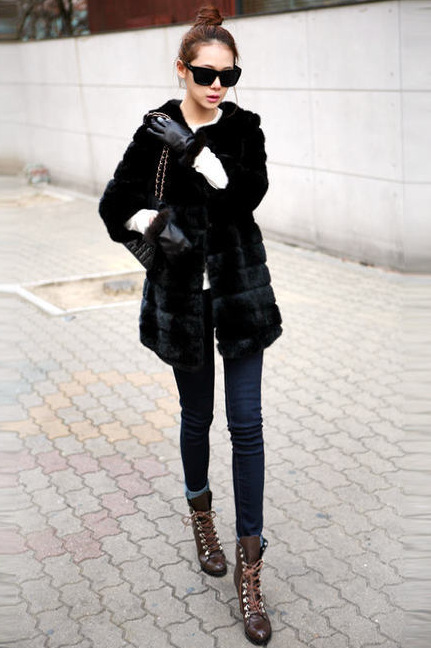 2013 new Fur coat faux mink hair overcoat outerwear plush velvet thermal fur