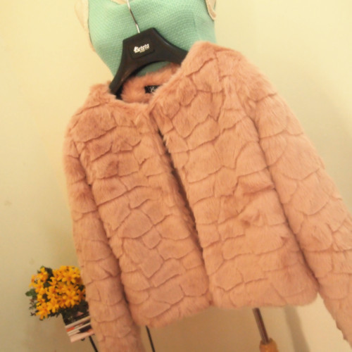 2013 new Fur coat women artificial rabbit overcoat tortoise short design long-sleeve