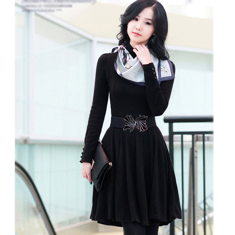 2013 new hot item, women's fashion casual dress, for office lady, long sleeve, free shipping, y0013