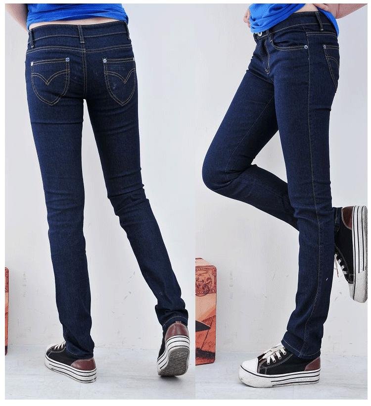 2013 new  jeans trousers long dark color skinny pants for women tight pencil pants hot sale free shipping