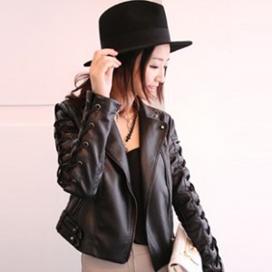 2013 new leather Europe and the United States street snap super brand coat washed skin's lady's leather pre-sale 3 days