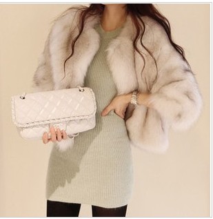 2013 new outerwear fashion gentlewomen elegant fur short jacket female women's winter thick outerwear