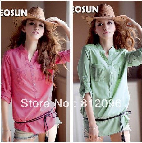 2013 new Promotions hot trendy cozy women blouse shirts jacket T-shirt Fashion Fashionable thickened chiffon personality