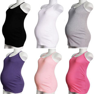 2013 New Spring Brand Maternity clothing summer fashion all-match maternity top basic small vest sleepwear 46