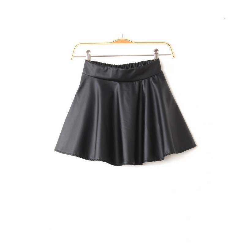 2013 New Spring&Summer sexy and cute PU leather mini fskirt