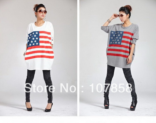 2013 New Stripes National Flag short sleeve Maternity T-shirt Maternity sweater Pregnant women T-shirt Maternity Tops #U28860