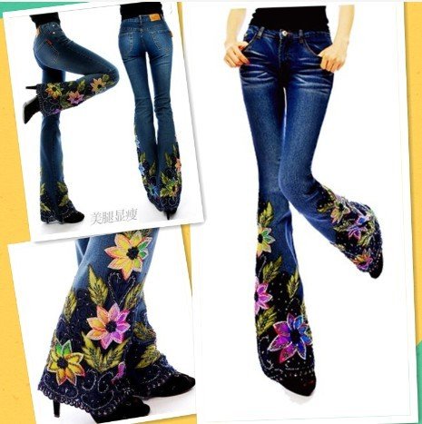 2013 New Style Fashional  and Delicate embroidery Jeans,Hot saling,Retail/Also can Wholesale