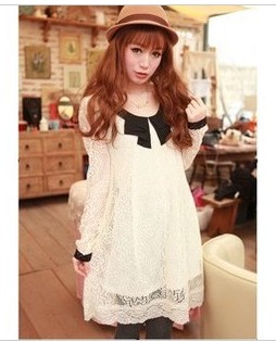 2013 New Style Women's Dress, G new arrival summer cute loose shirt lace one-piece dress ,fashion dresses