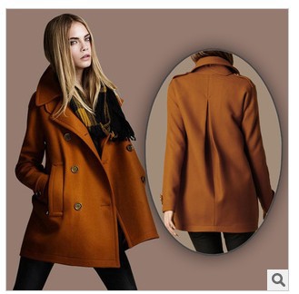 2013 New Stylish Coat And Slim Women's Wool Outerwear Spring Autumn Winter Fashion Jacket Outer Garment Free Shipping ZLCDY005